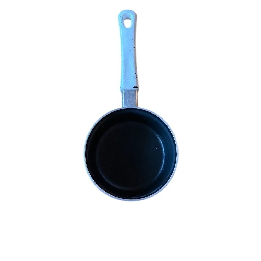 Meyer Milano Nonstick Saucepan 1 qt Silver Thermo-Vent‎ Base White Handle